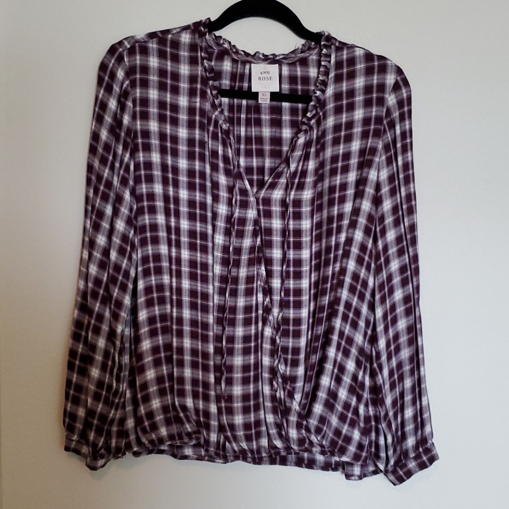 Knox Rose Faux Wrap Blouse